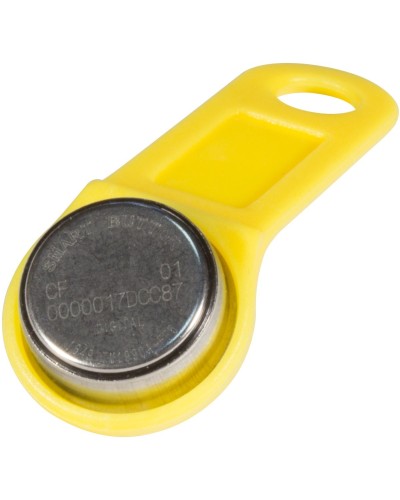 DS 1990А-F5 (желтый). Ключ электронный Touch Memory с держателем. SLINEX в Тамбове