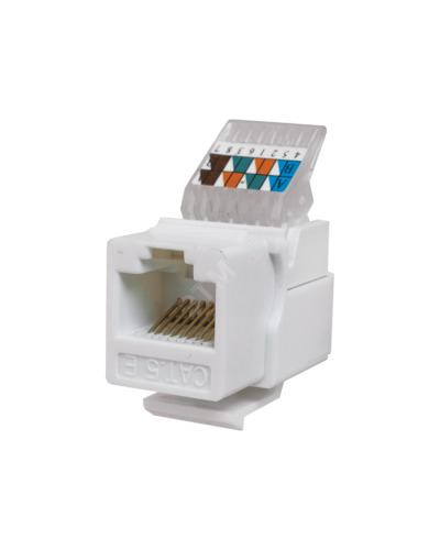 Модуль-вставка Keystone Кат5е, без.инстр.зад, белый UTP (10-0312): Вставка Keystone Jack RJ-45 в Тамбове