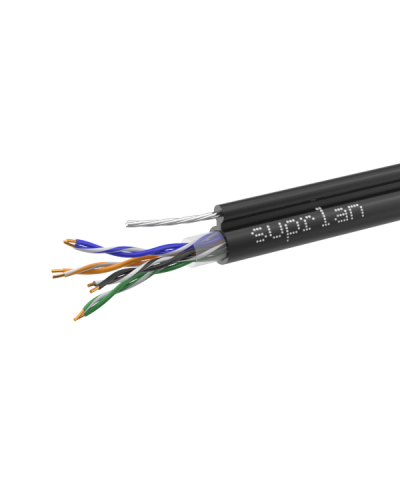 UTP Cat.5e 4x2x0,51 Cu PE Outdoor T-FG8 (трос) Premium (01-0308-1). Кабель «витая пара» (LAN) для структурированных систем связи. SUPRLAN в Тамбове