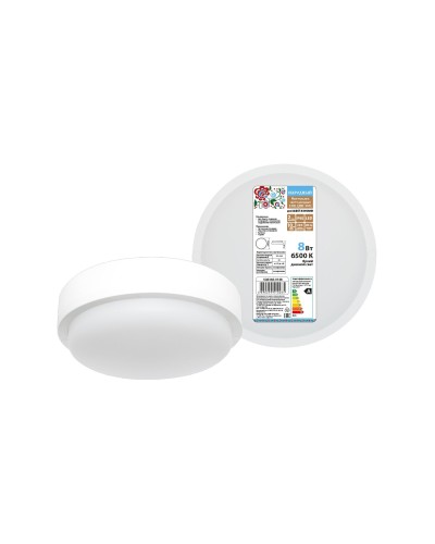 ДПП 3901 8Вт 6500К IP65 белый круг (SQ0366-0148). Светодиодный светильник LED. TDM ЕLECTRIC в Тамбове