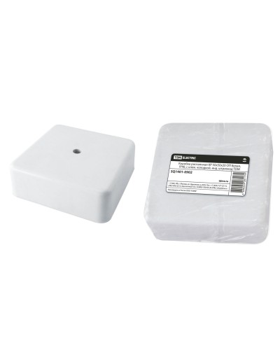 Коробка КР 50х50х20 ОП белая, IP40, с клеммной колодкой (SQ1401-0902). Распаячная коробка. TDM ЕLECTRIC в Тамбове