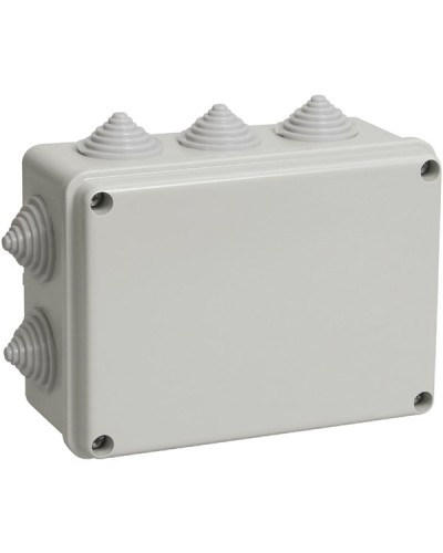 Коробка ОП 190х140х70мм, крышка, IP55, 10 гермовводов (SQ1401-1244). Распаячная коробка. TDM ЕLECTRIC в Тамбове
