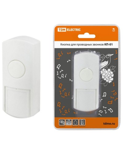 КП-01 (SQ1901-0019). Кнопка для проводных звонков. TDM ЕLECTRIC в Тамбове