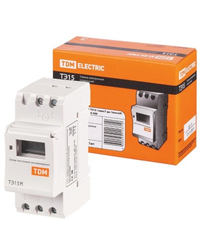 ТЭ15М-1мин/7дн-32on/off-30А-DIN TDM (SQ1503-0037). Таймер электронный. TDM ЕLECTRIC в Тамбове