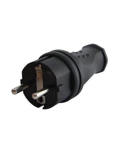 Вилка прямая 2Р+РЕ 16А 250В IP44 (SQ0612-0031). Вилка прямая каучук. TDM ЕLECTRIC в Тамбове