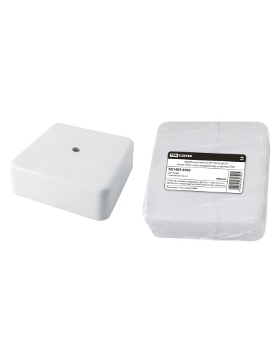 Коробка КР 75х75х28 ОП белая, IP40, с клеммной колодкой (SQ1401-0906). Распаячная коробка. TDM ЕLECTRIC в Тамбове