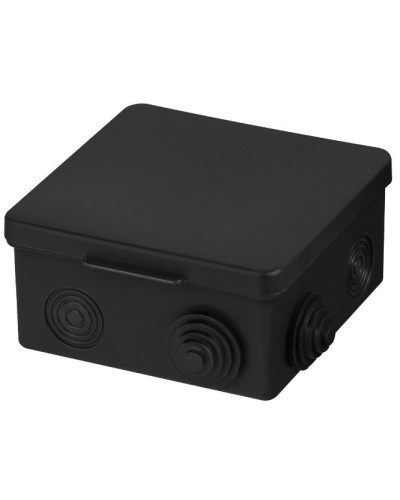 Распаячная коробка ОП 100х100х55мм, крышка, IP54, 8вх., черная TDM (SQ1401-0913). Распаячная коробка ОП. TDM ЕLECTRIC в Тамбове