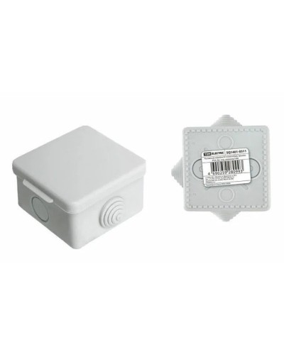 Коробка ОП 65х65х50мм, крышка,  IP54, 4вх. (SQ1401-0111). Распаячная коробка. TDM ЕLECTRIC в Тамбове