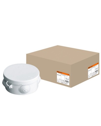 Коробка ОП D85х40мм, крышка, IP54, 4вх. (SQ1401-0502). Распаячная коробка. TDM ЕLECTRIC в Тамбове