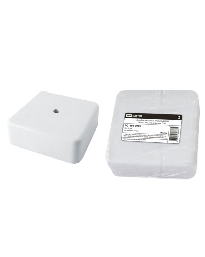Коробка КР 75х75х28 ОП белая, IP40 (SQ1401-0905). Распаячная коробка. TDM ЕLECTRIC в Тамбове