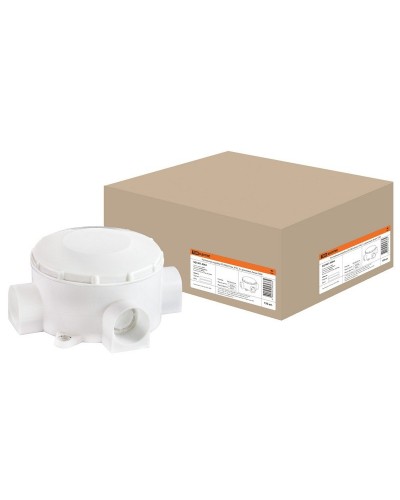 Распаячная коробка ОП D80х35мм, IP42, 3-х рожковая, белая TDM (SQ1401-4004). Распаячная коробка ОП. TDM ЕLECTRIC в Тамбове