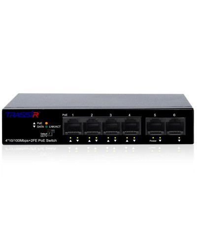 TR-NS1106-60-4POE. Коммутатор с PoE. Trassir в Тамбове