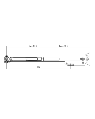 Рычаг-503 LONG. Рычаг удлиненный для доводчиков. VIZIT в Тамбове