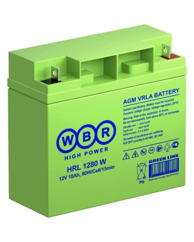 WBR HRL1280W. Аккумулятор герметичный свинцово-кислотный. WBR в Тамбове