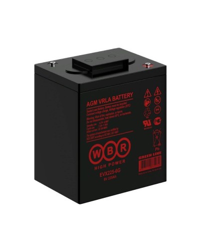 WBR EVX225-6G. Аккумулятор герметичный свинцово-кислотный. WBR в Тамбове