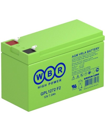 WBR GPL1272 F2. Аккумулятор герметичный свинцово-кислотный. WBR в Тамбове