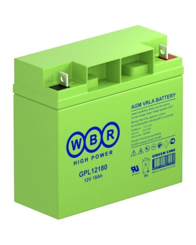 WBR GPL12180. Аккумулятор герметичный свинцово-кислотный. WBR в Тамбове