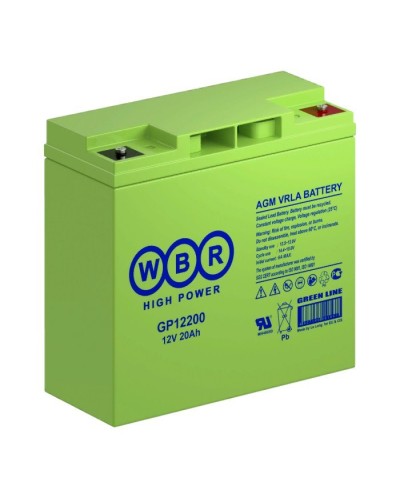 WBR GP12200. Аккумулятор герметичный свинцово-кислотный. WBR в Тамбове