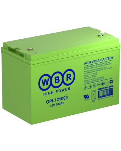 WBR GPL121000A. Аккумулятор герметичный свинцово-кислотный. WBR в Тамбове