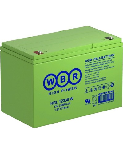 WBR HRL12330W. Аккумулятор герметичный свинцово-кислотный. WBR в Тамбове