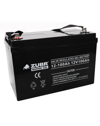 ZUBR MARINE GEL NPG 12-100 (12V, 100Ah). Аккумулятор герметичный свинцово-кислотный. ZUBR в Тамбове