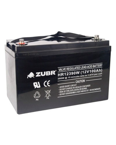 ZUBR HR 12390W (12V, 110Ah). Аккумулятор герметичный свинцово-кислотный. ZUBR в Тамбове