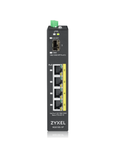 RGS100-5P-ZZ0101F. Промышленный PoE+ коммутатор. ZYXEL в Тамбове