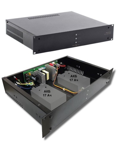 СКАТ-1200У RACK (СКАТ ИБП-12/7-2x17-RACK) (2141). Источник вторичного электропитания резервированный. Бастион в Тамбове