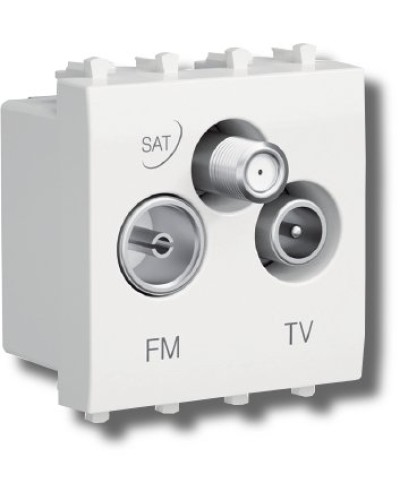 Розетка TV-FM-SAT Avanti 1 модуль черный квадрат (4402532): Розетка TV-FM-SAT в Тамбове