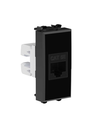 Розетка RJ-45, кат.5E, Avanti, 1 модуль, черный квадрат (4402661): Розетка компьютерная модульная в Тамбове