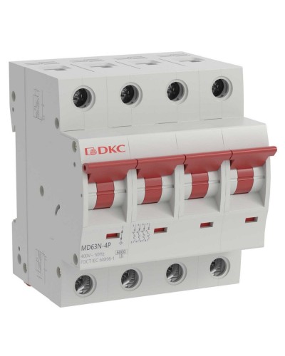 YON max MD63N 4P 6А 6кА C (MD63N-4PC6). Автоматический выключатель. ДКС в Тамбове