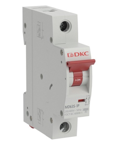 YON max MD63S 1P 50А 4,5кА C (MD63S-1PC50). Автоматический выключатель. ДКС в Тамбове