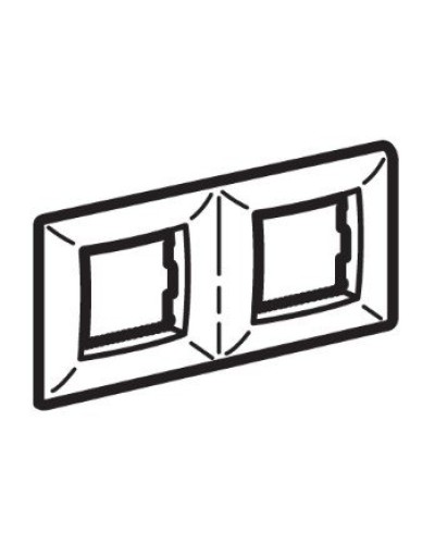 Рамка на 2+2 модуля (двухместная), слоновая кость (75012O): Рамка двухместная, Brava в Тамбове