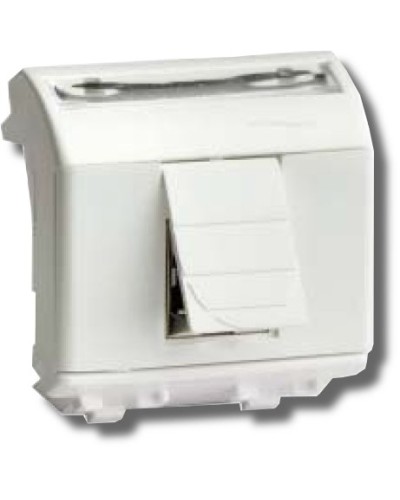 Розетка RJ-45 Brava 2 модуля белая (76450B): Розетка компьютерная с двумя разъёмами в Тамбове