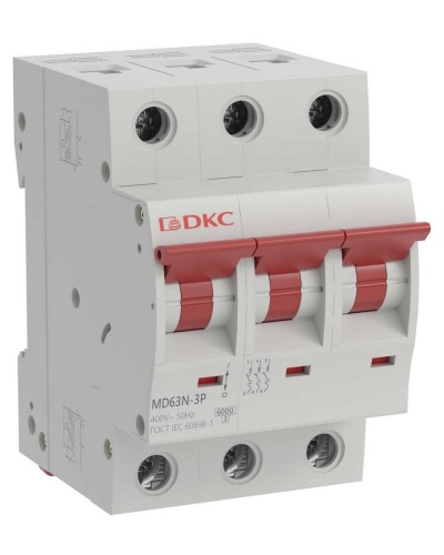 YON max MD63N 3P 32А 6кА C (MD63N-3PC32). Автоматический выключатель. ДКС в Тамбове
