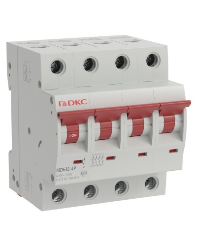 YON max MD63S 4P 50А 4,5кА C (MD63S-4PC50). Автоматический выключатель. ДКС в Тамбове
