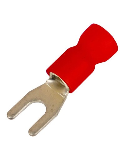 Наконечник вилочный НВИ 0,25-1,5 М4 (D4,3мм) (100 шт) (2A14P-EE-PVC). Наконечник вилочный с изолированным фланцем ПВХ. ДКС в Тамбове