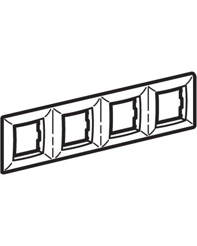 Рамка на 2+2+2+2 модуля (четырехместная), сл. кость (75014O): Рамка четырехместная, Brava в Тамбове