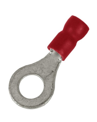 Наконечник НКИ 0,25-1,5 М4 (D4,3мм) с отверстием под винт (100 шт) (2A4P-EE-PVC). Наконечник с отверстием под винт и изолированным фланцем ПВХ. ДКС в Тамбове