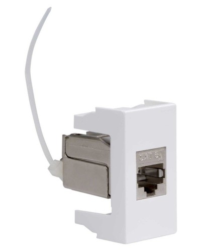 Розетка RJ-45 Viva 1 модуль кат.6A белая (45078). Розетка компьютерная экранированная с одним разъёмом. ДКС в Тамбове