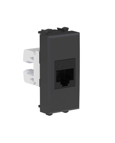 Розетка RJ-45, кат.5E, Avanti, 1 модуль, черный матовый (4412661): Розетка компьютерная модульная в Тамбове