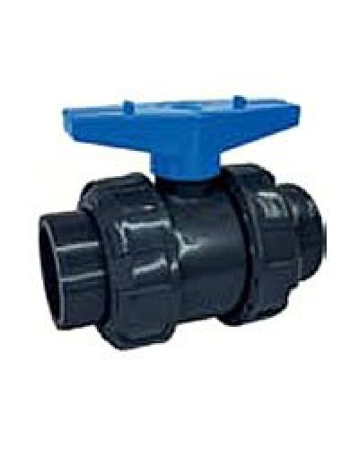 Ecoplast кран шаровый d25 (уплотнение TPV, остальное EPDM) с муфтовым окончанием (49447). Кран шаровый. Экопласт в Тамбове
