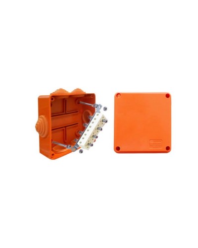 Коробка JBS100 100х100х55, 6 вых., 3P (0,15…4мм²) (43107HF): Коробка монтажная, огнестойкая, без галогена в Тамбове