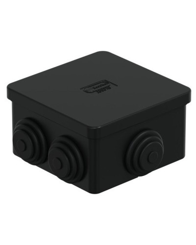 Коробка JBS070 70х70х40, 6 вых., IP44, черная (44056BL-1). Коробка монтажная. Экопласт в Тамбове