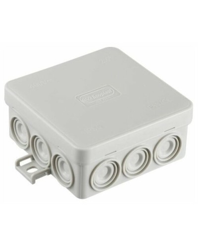 Коробка JBL085 85х85х38, 12 вых., 6P (0,15-4мм²) серая (43655HF-GR). Коробка монтажная, огнестойкая, без галогена. Экопласт в Тамбове