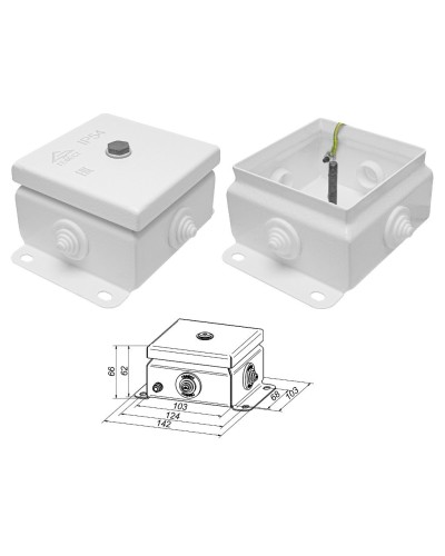 КМ IP55-1010 (без DIN рейки). Коробка монтажная электротехническая. Гефест в Тамбове