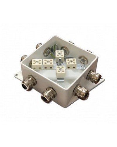 КМ-О (10к*10,0)-IP66-120х120, шесть вводов: Коробка монтажная огнестойкая в Тамбове