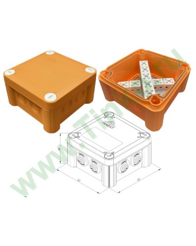 КМ-О-1212(П)(18к)-IP55: Коробка монтажная огнестойкая в Тамбове