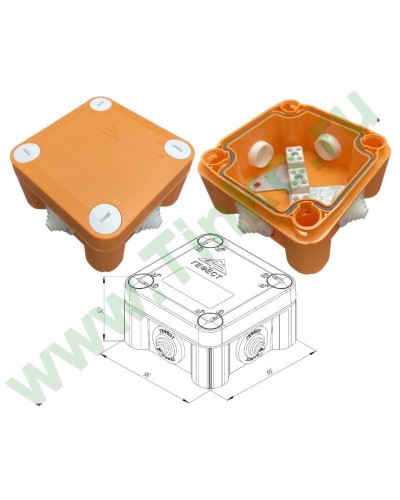 КМ-О-1010(П)(8к)-IP55: Коробка монтажная огнестойкая в Тамбове