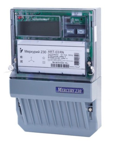 Меркурий 230 ART-01 PQRSIN 3ф 5-60А 1.0/2.0 класс точности, многотарифный (М0000051910). Счетчик электроэнергии. Инкотекс в Тамбове